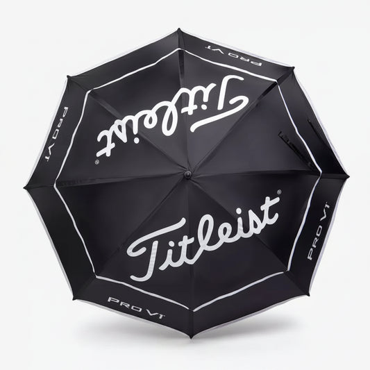 TITLEIST Tour Double Canopy Umbrella Uv Coating 68" Coverage Black TA23TDCU-01