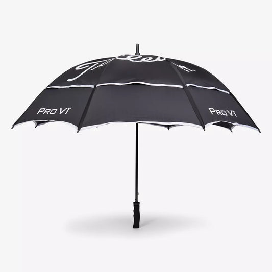 TITLEIST Tour Double Canopy Umbrella Uv Coating 68" Coverage Black TA23TDCU-01