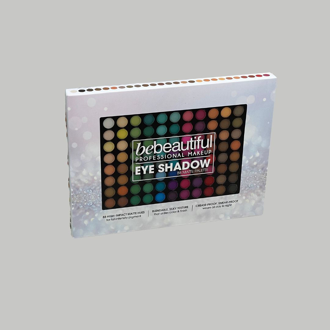 BEBEAUTIFUL Professional Makeup Eye Shadow 88 Matte Palette 314501