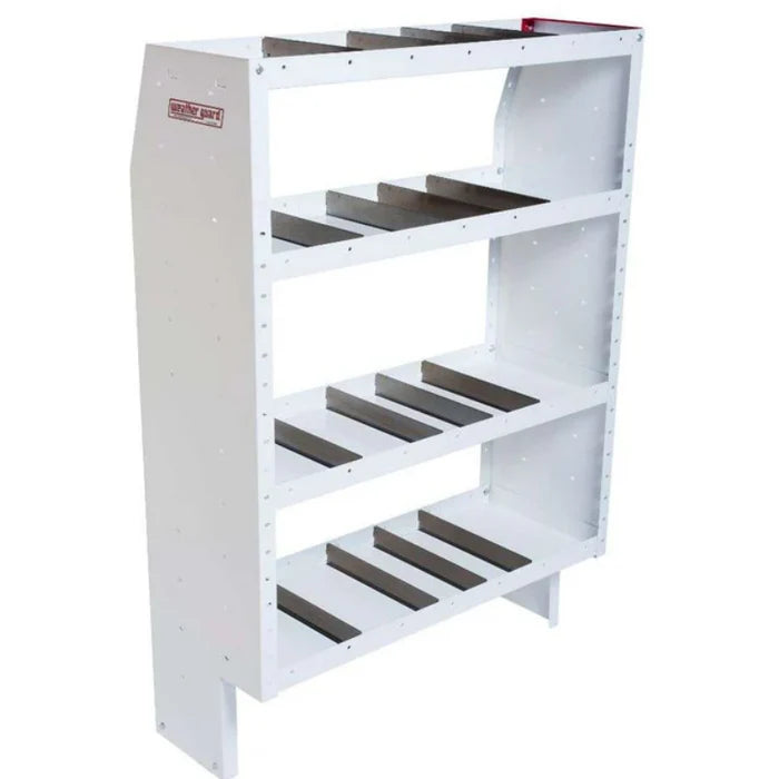 WHEATHER GUARD Guard Adjustable 4 Shelf Unit Sz 42" x 60" x 16" White 9364-3-03