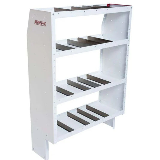 WHEATHER GUARD Guard Adjustable 4 Shelf Unit Sz 42" x 60" x 16" White 9364-3-03