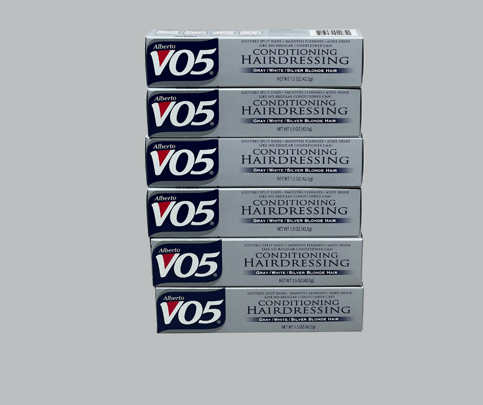 ALBERTO Vo5 Conditioning Hairdressing 6-PACK! Gray/White/Silver Blonde Hair 1.5 oz (New)