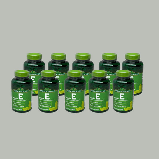 ZA@ FINEST NUTRITION 10 PACK! Vitamin E 180 Softgels Antioxidant 180 mg Exp 03/23 (AS-IS)