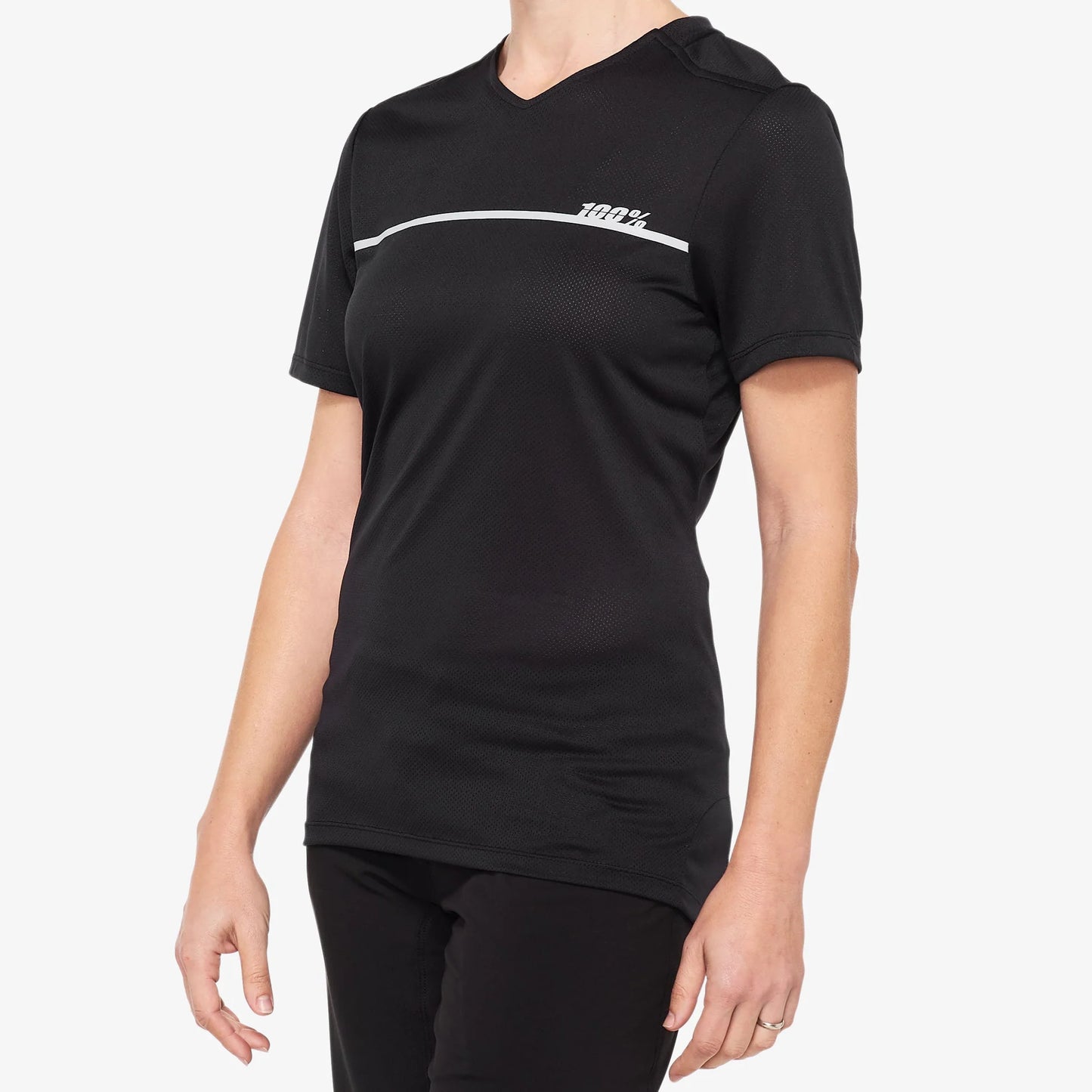 RIDECAMP Women's Short Sleeve Jersey Sz L Black/Grey 40035-00000