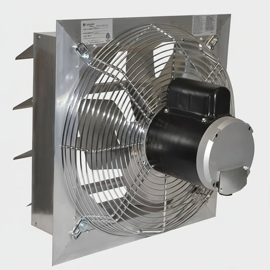 CANARM Shutter Mounted Exhaust Fan Direct Drive 5500 CFM 230/460v 1/3HP AX24-1M