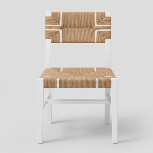 ZA@ COURTNEY LEACH Bohemian Design Talli Natural Stool 29.5"x21"x23" Brown/White 249-13888-HD