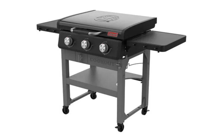 COLEMAN Cookout 3-burner Propane Griddle with Lid 550 SQ Black CO-525GG-G55660 (New Other, Distressed Box)