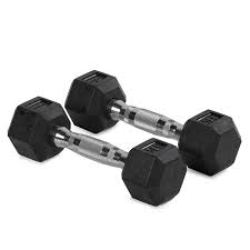 TITAN FITNESS (2 PACK) Black Rubber Coated Hex Dumbbell Single 5lb HEXDBB_5
