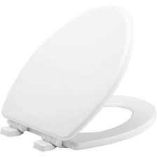 BEMIS Elongated Toilet Seat Sz 17"L x 13.5"W, 1843SLOW 000
