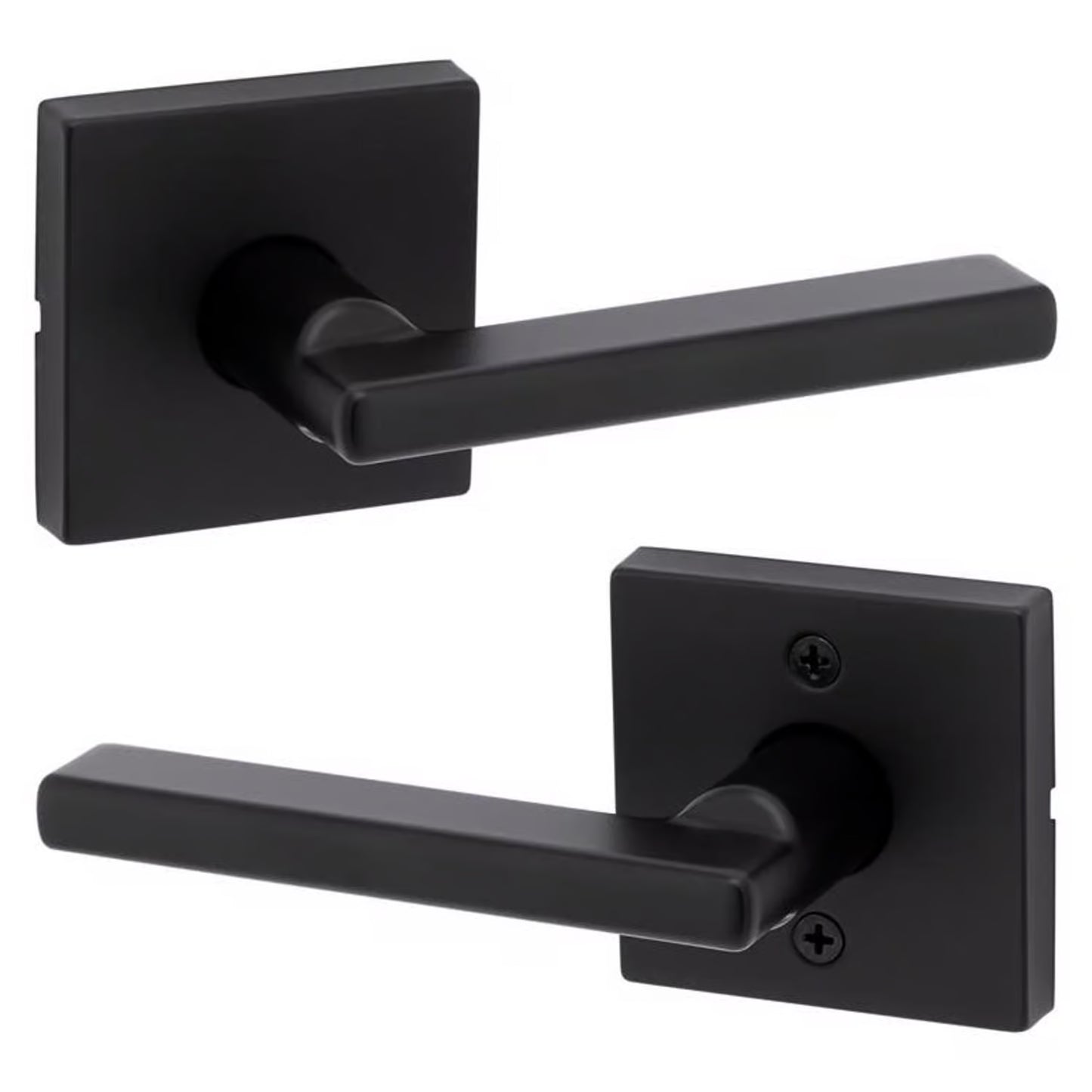 KWIKSET Halifax Privacy Lever Right Or Left Handed Matte Black 97300-949