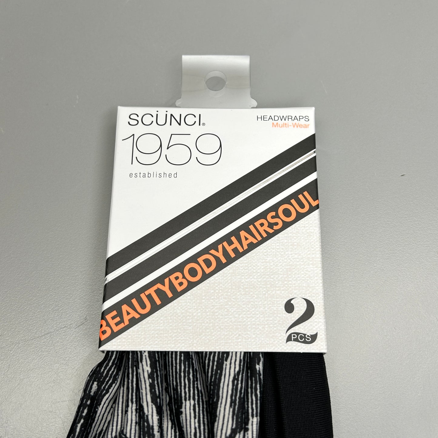 SCUNCI 3-PACK! Multi-Wear Headwraps 1959 Black 2-Pieces (New)