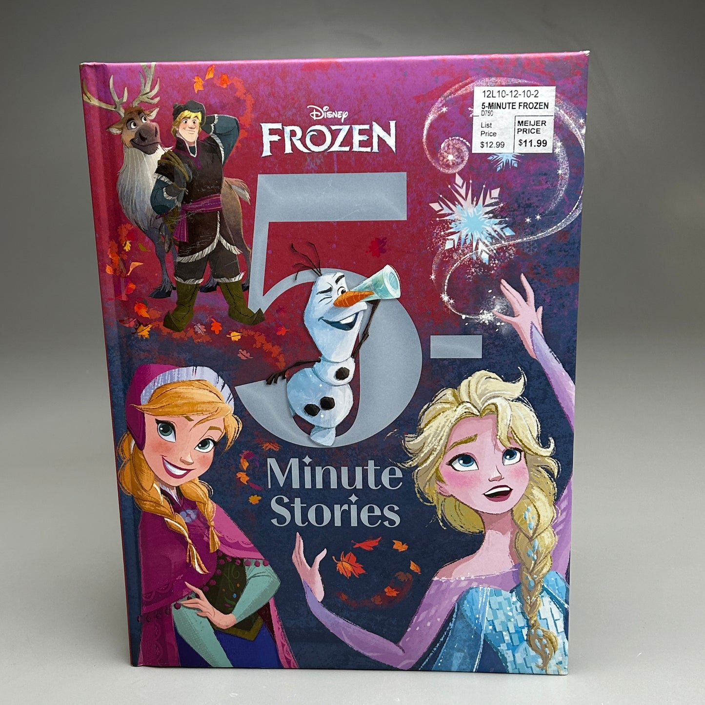 DISNEY Frozen 5 Minute Stories Hardback Book (New)