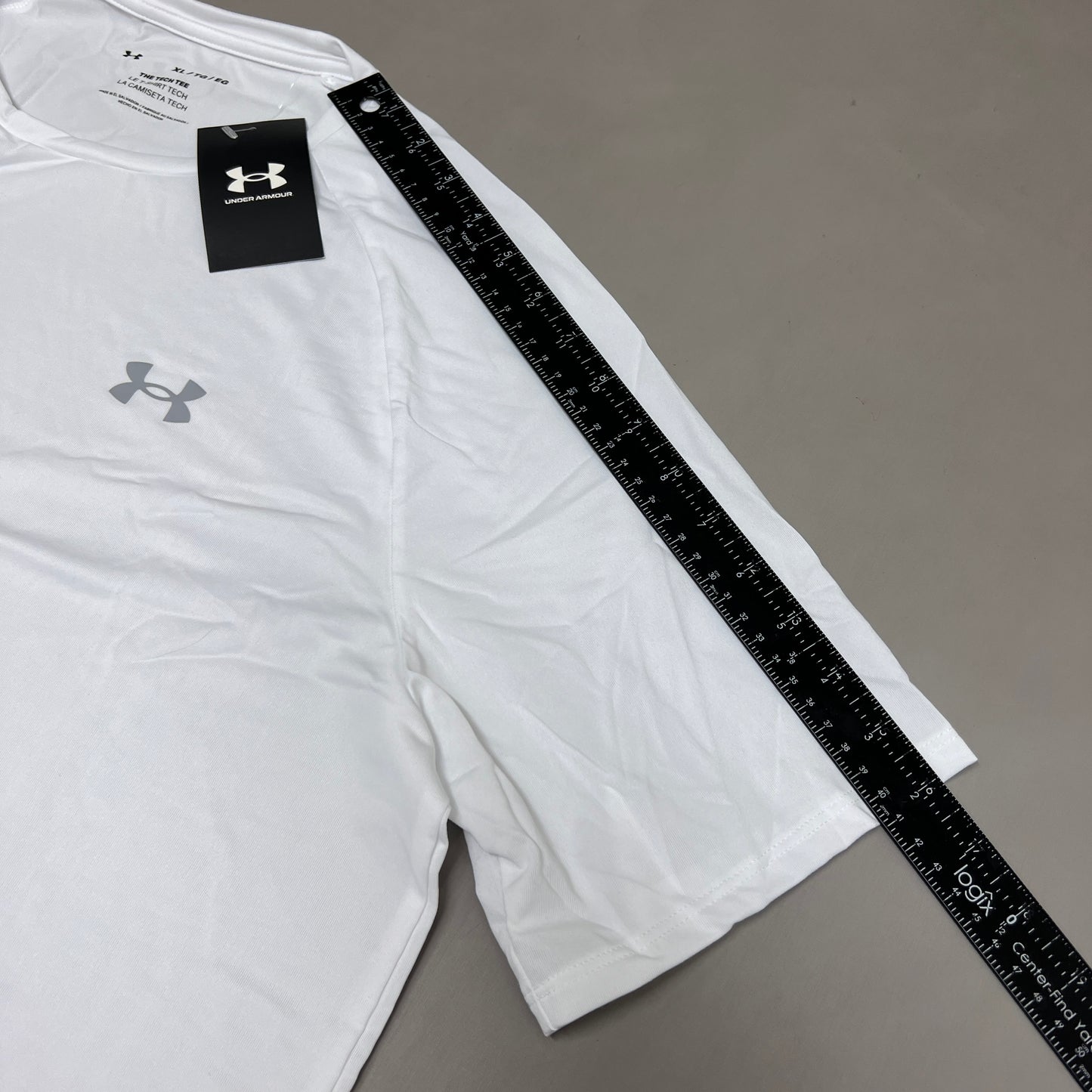 UNDER ARMOUR Tech 2.0 Short Sleeve Tee Men's White / Overcast Gray Sz XL 1326413 (New)
