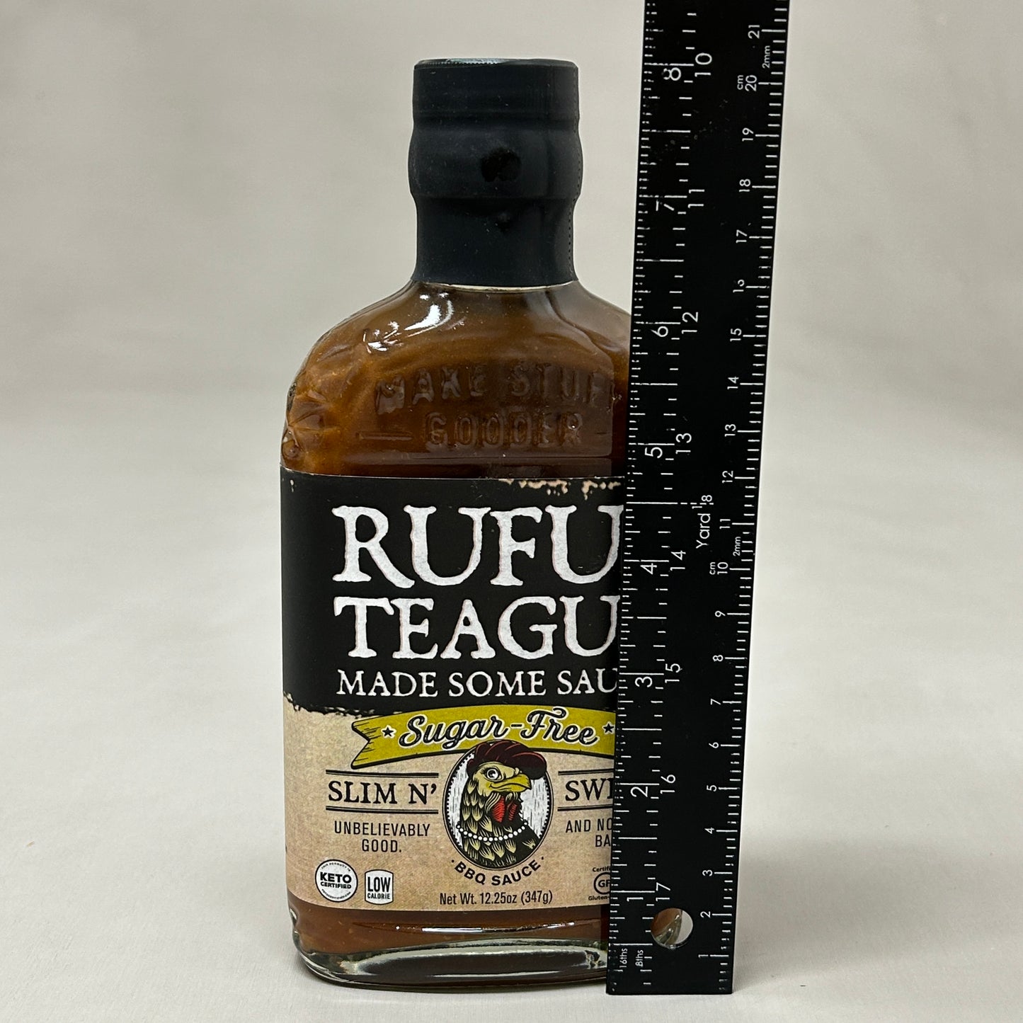 RUFUS TEAGUE 6-PACK! Slim & Sweet BBQ Sauce 15.25 oz Gluten Free Non GMO Exp 10/23 (New)