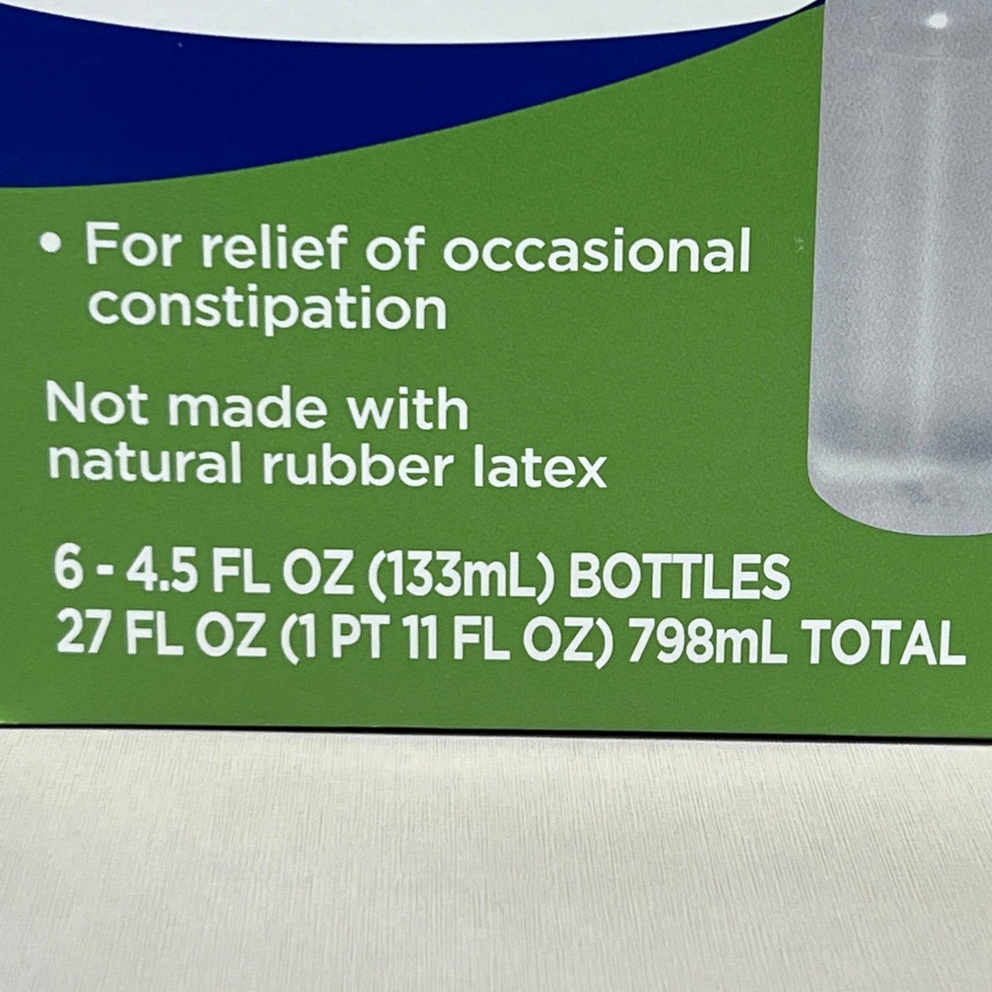 ZA@ EQUATE 6-PACK Enema Sodium Phosphates Saline Laxative Bottles 4.5 fl oz 9/24 429703 (New) H