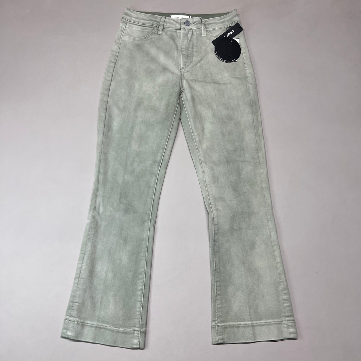 ARTICLES OF SOCIETY London Cropped Flare Pants In Lihue Women's Sz 26 Olive 5056CR-722 (New)