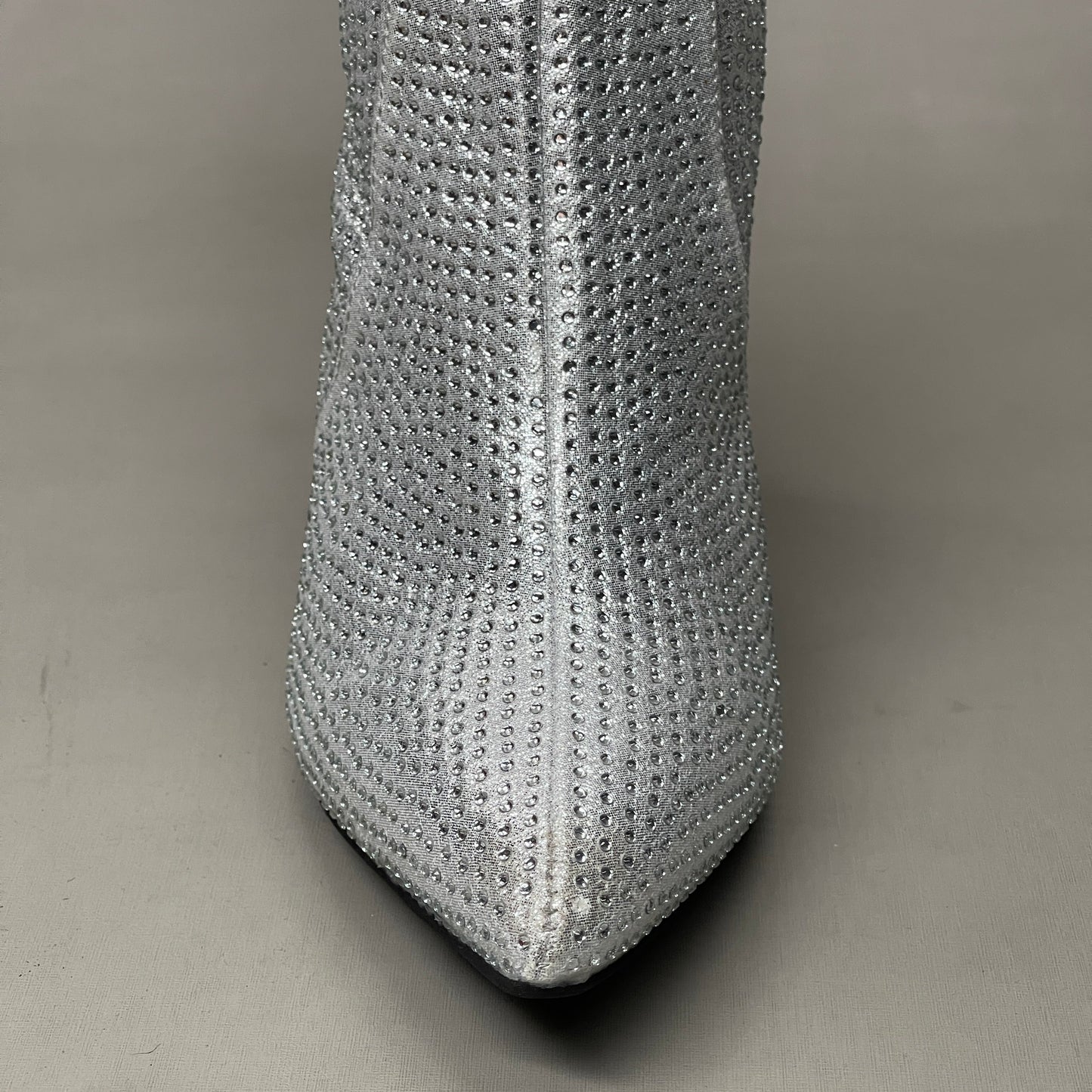 MIA Mackynzie Silver Stone Tall Heeled Boots Women's Sz 7.5M Q100302