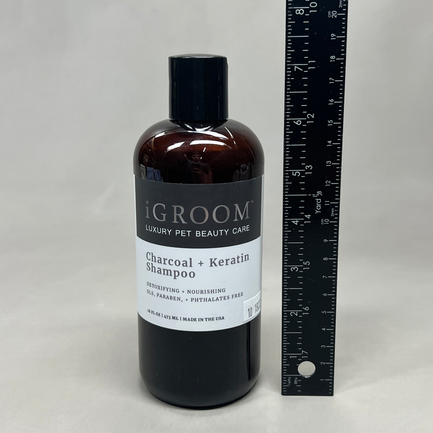 IGROOM Charcoal + Keratin Pet Shampoo, Luxury Pet Care 16 fl oz (New)