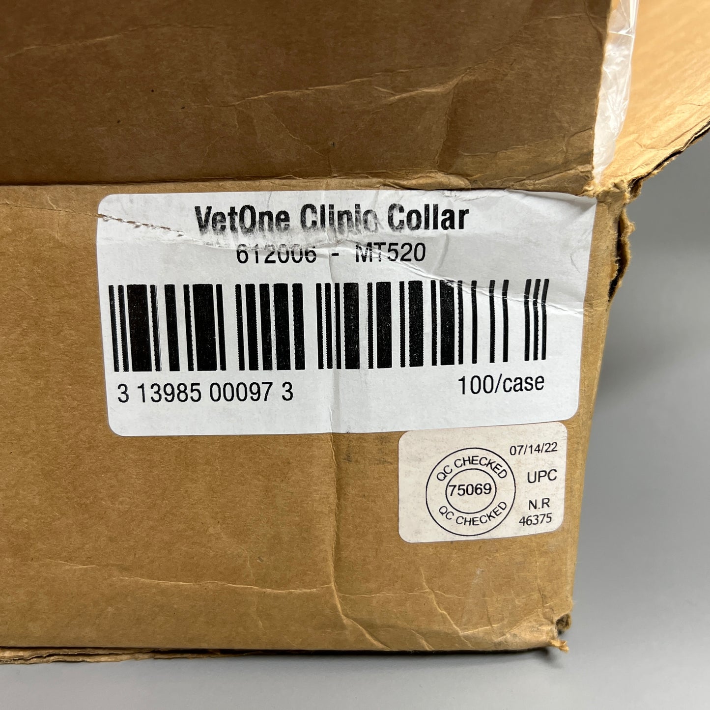 VETONE (100 PACK) Clinic Clear Collar Cones for dogs 20 cm MT520 (New)