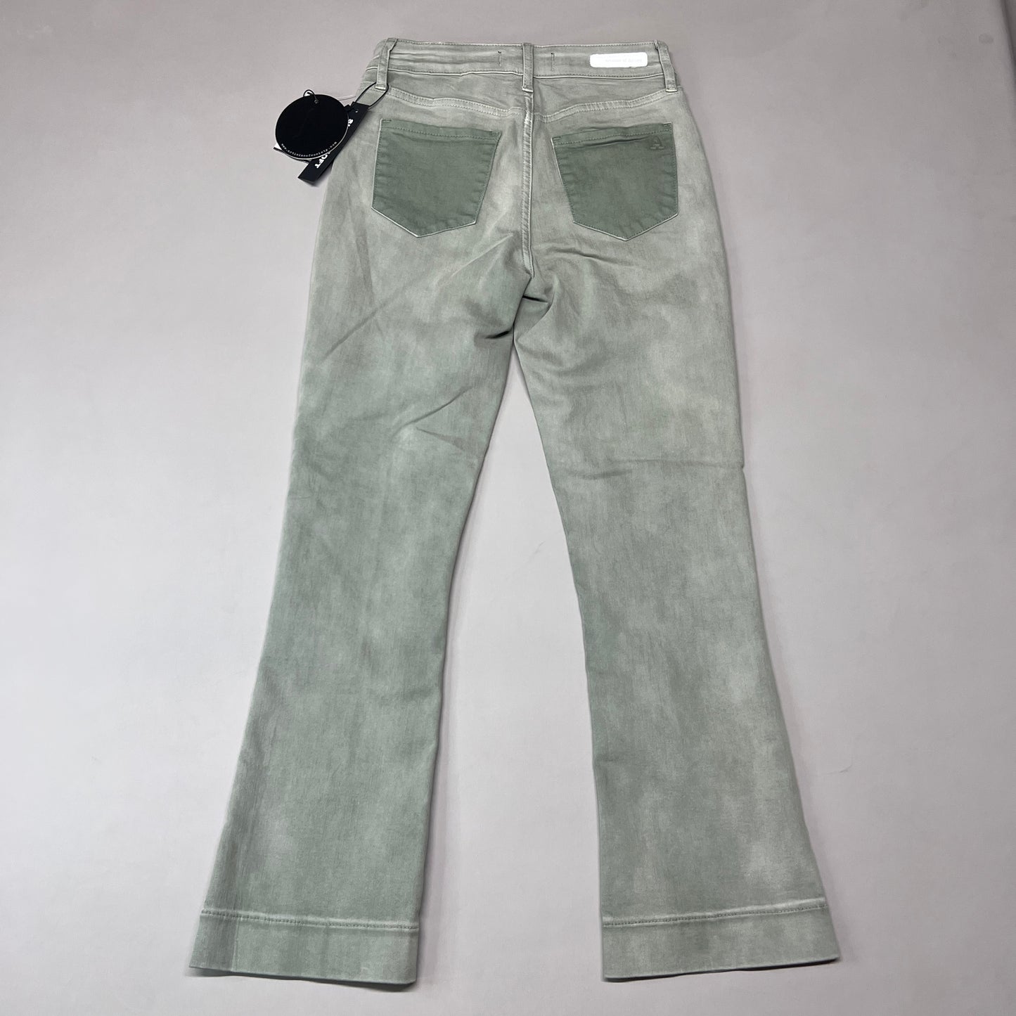 ARTICLES OF SOCIETY London Cropped Flare Pants In Lihue Women's Sz 24 Olive 5056CR-722 (New)