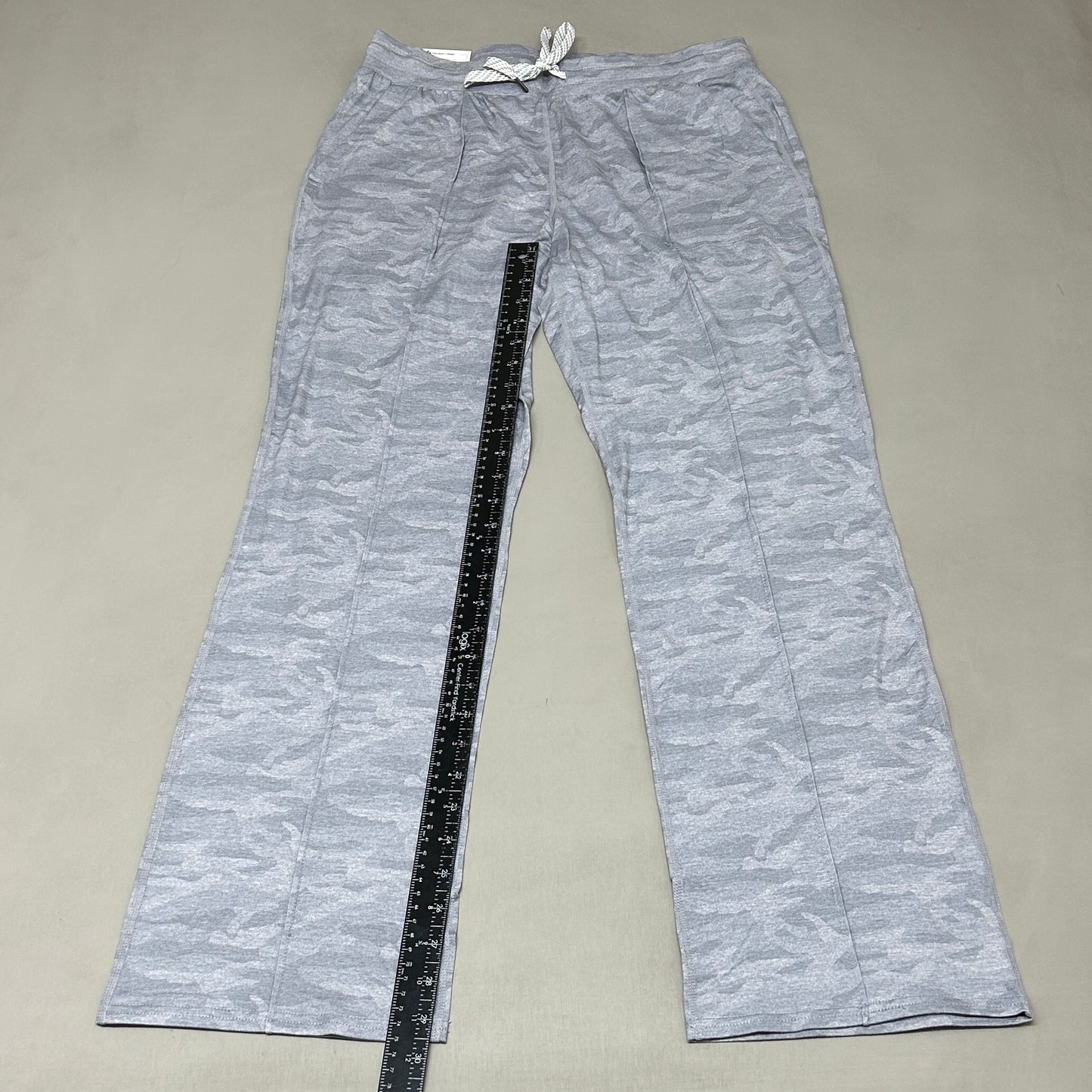 MEMBERS MARK Favorite Straight Leg Soft Pant Light Grey Camo Size Large (New)