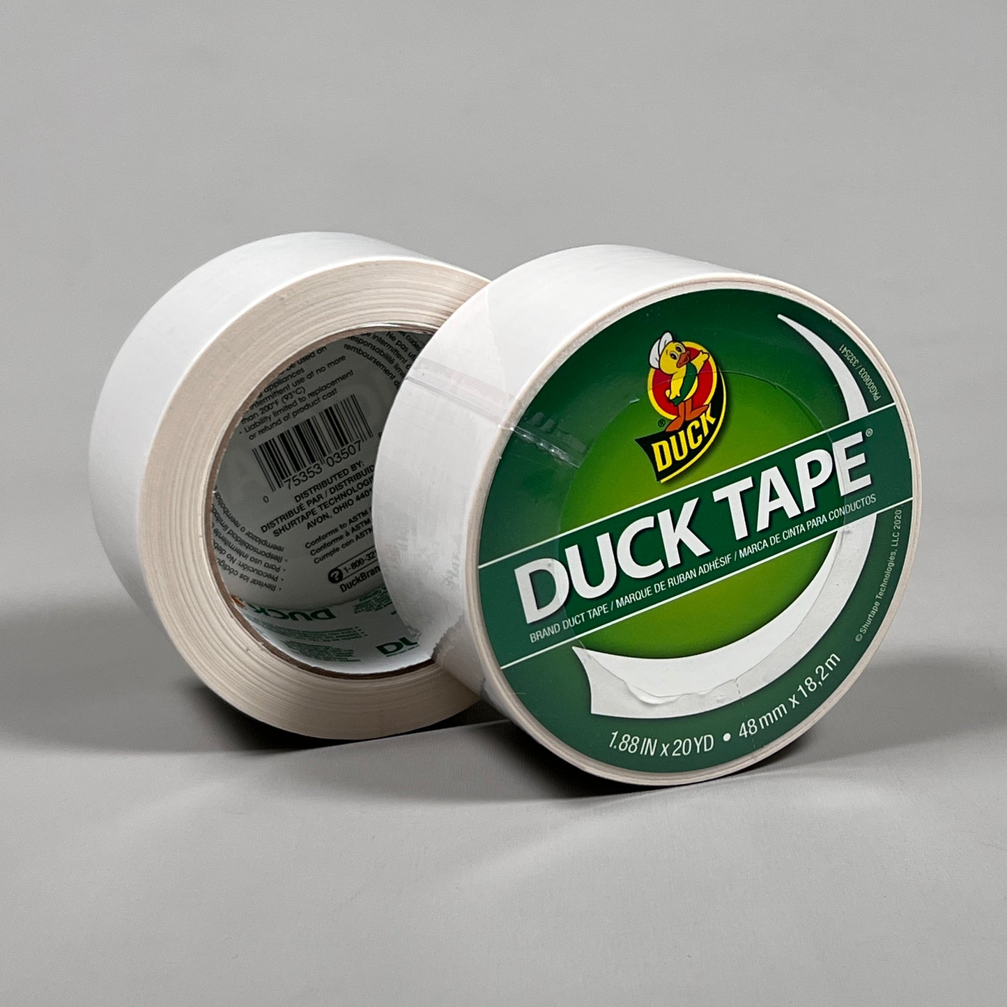 6-PK SHURTAPE DUCK TAPE White 1.88 in x 20 yd 332541 (New)