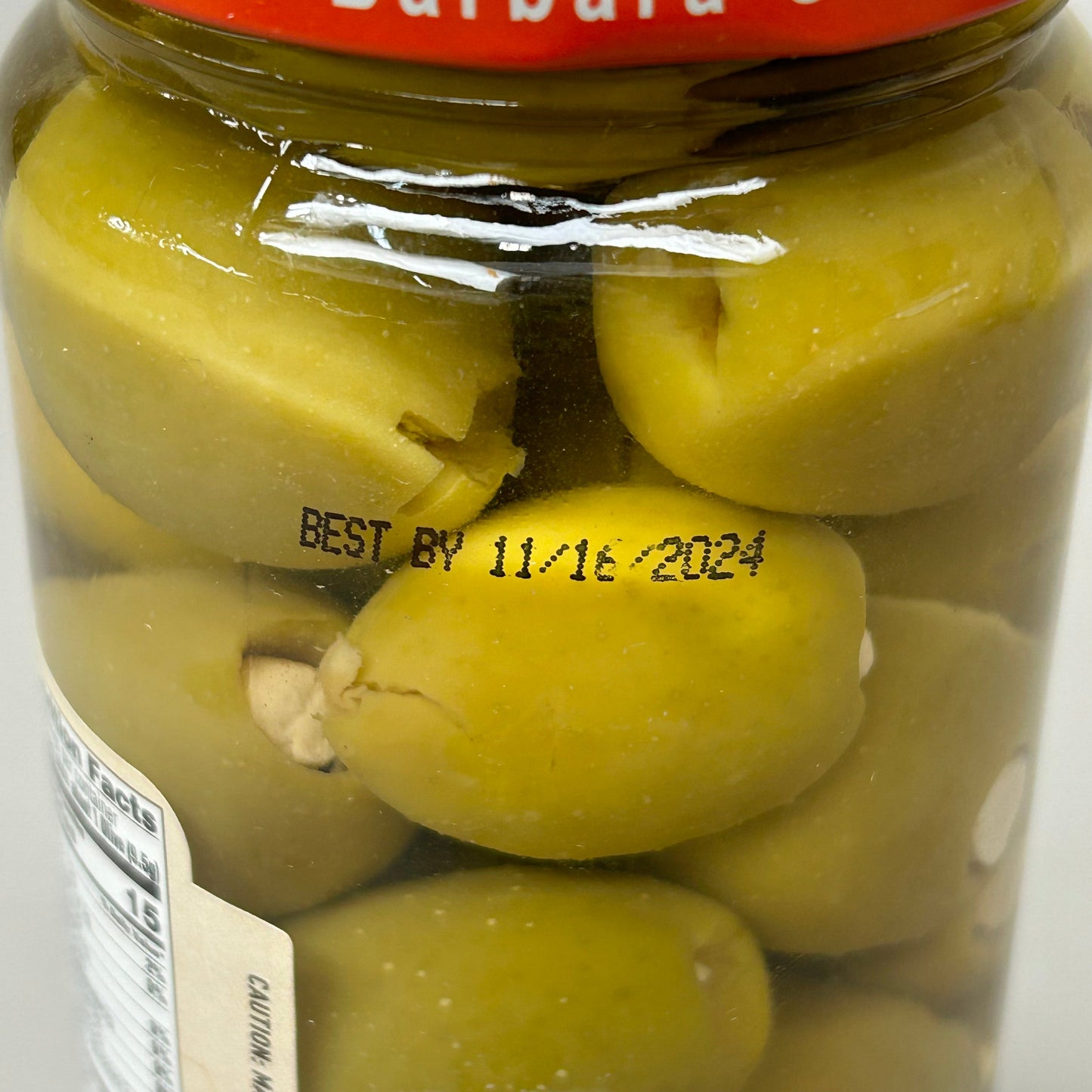 ZA@ SANTA BARBARA OLIVE CO. 6-PACK! Blue Cheese Stuffed Olives 10 oz Jars BB 11/24 (New) B