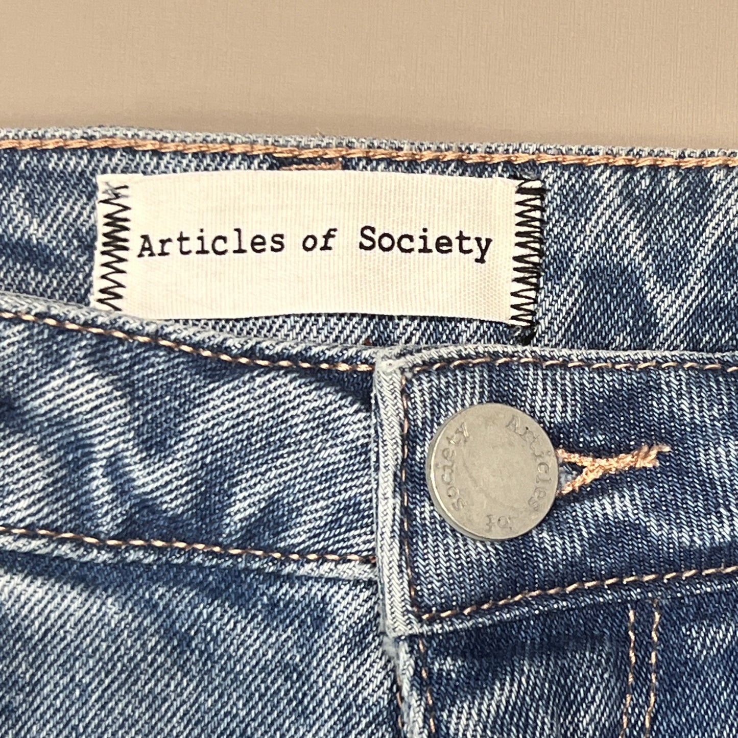 ARTICLES OF SOCIETY Orchidland Ripped Denim Jeans Women's Sz 32 Blue 4009TQ3-717 (New)