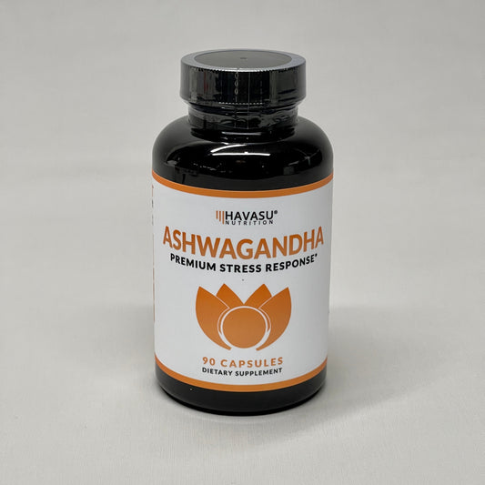 HAVASU Ashwaganda Root Artichoke Leaf Extract Dietary Supplement 90 Capsules 01/24