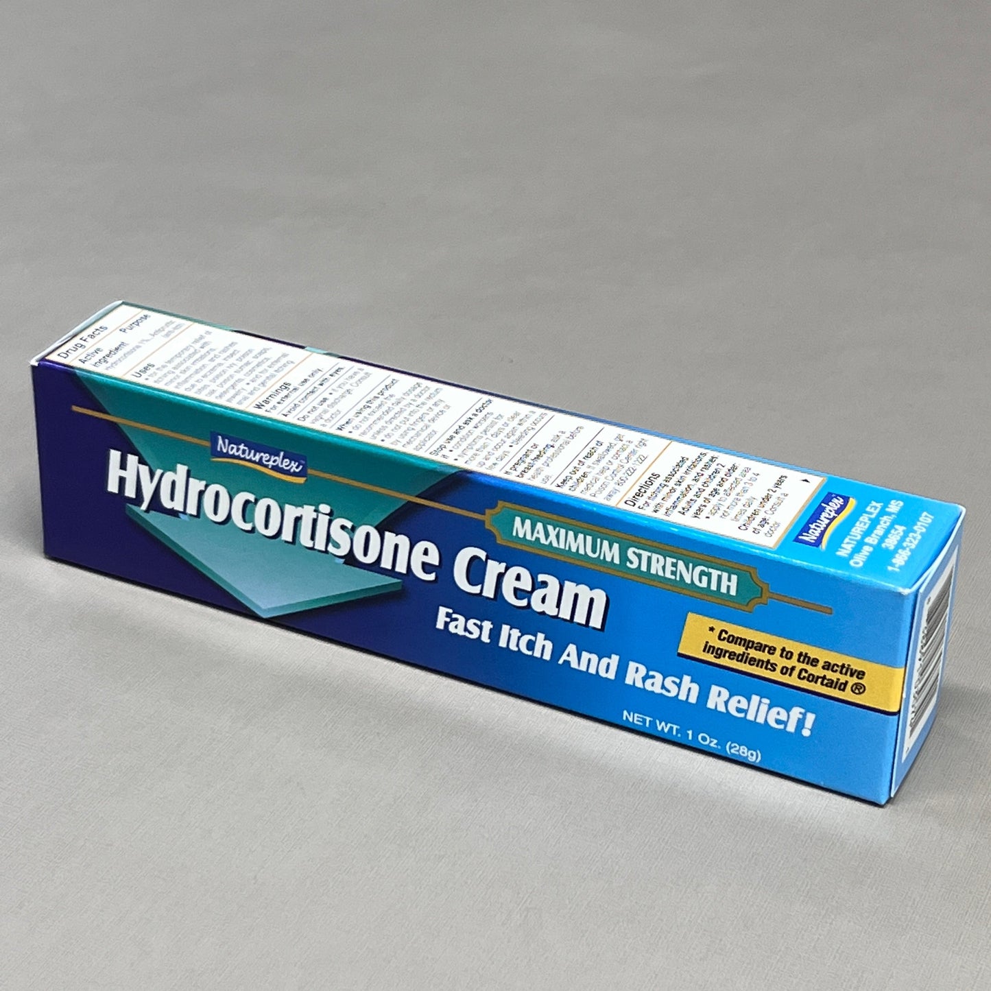 ZA@ NATUREPLEX Hydrocortisone 6-PACK! Max Strength Fast Itch/Rash Relief 1 oz 09/24 (New) C