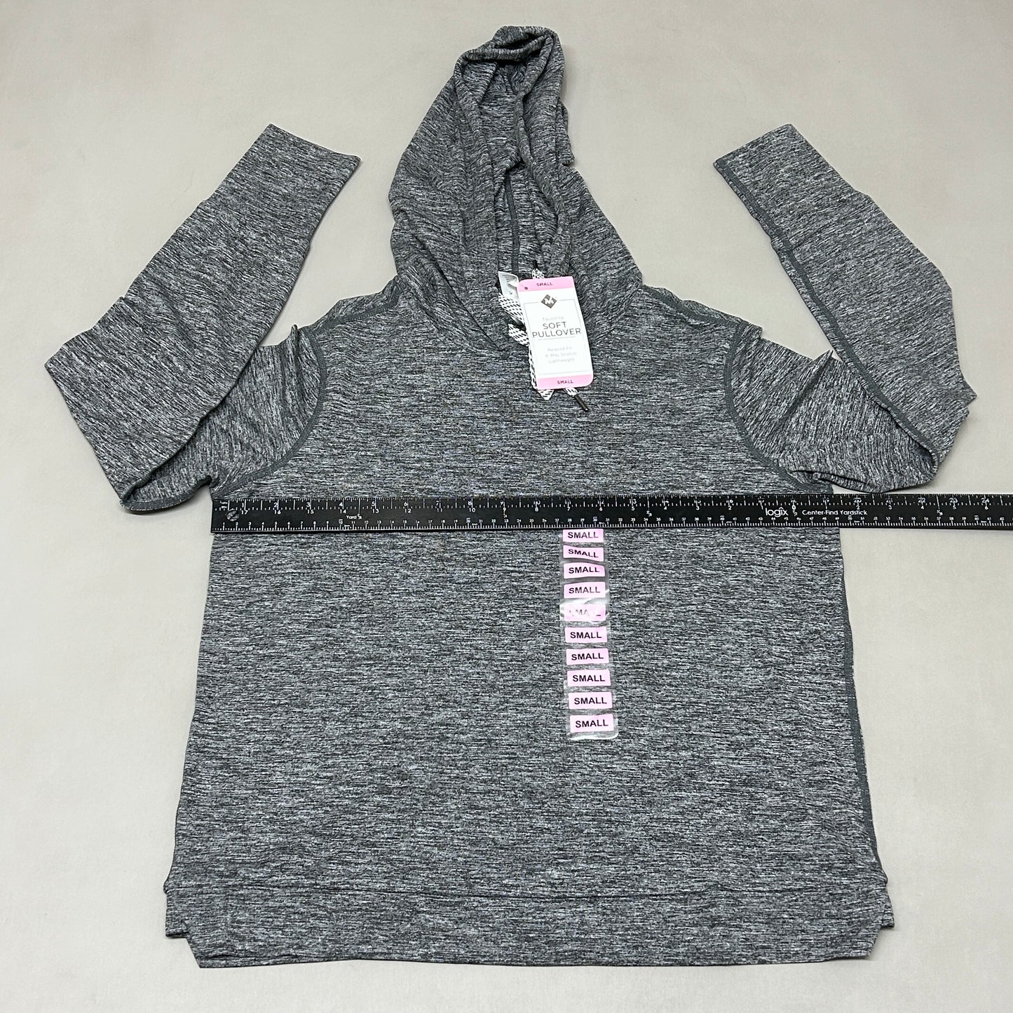 MEMBERS MARK Favorite Soft Pullover Heather Grey Size Small (New)