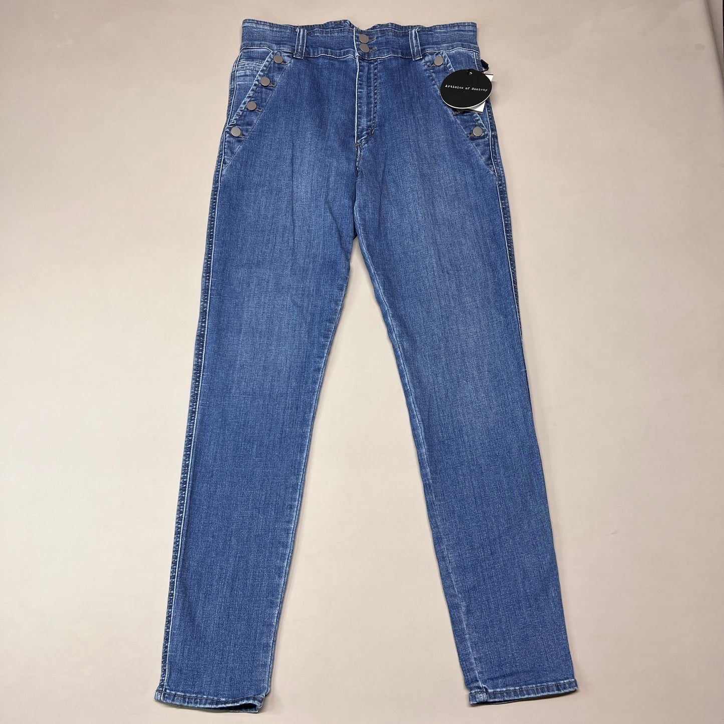 ARTICLES OF SOCIETY Village Park Denim Jeans Women's Sz 31 Blue 4488PLV-731 (New)