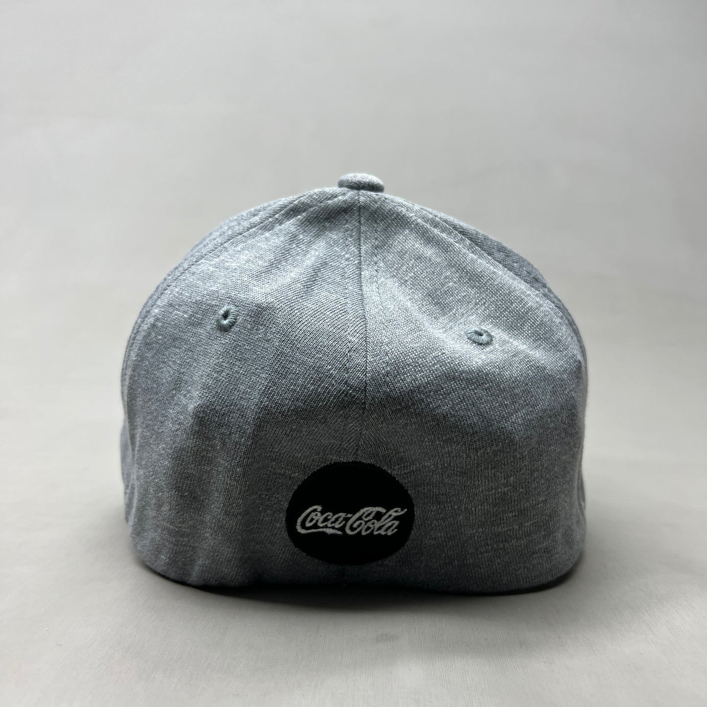 COCA-COLA Stretch Script Baseball Cap Fit Sz One Size Grey 23637 (New)