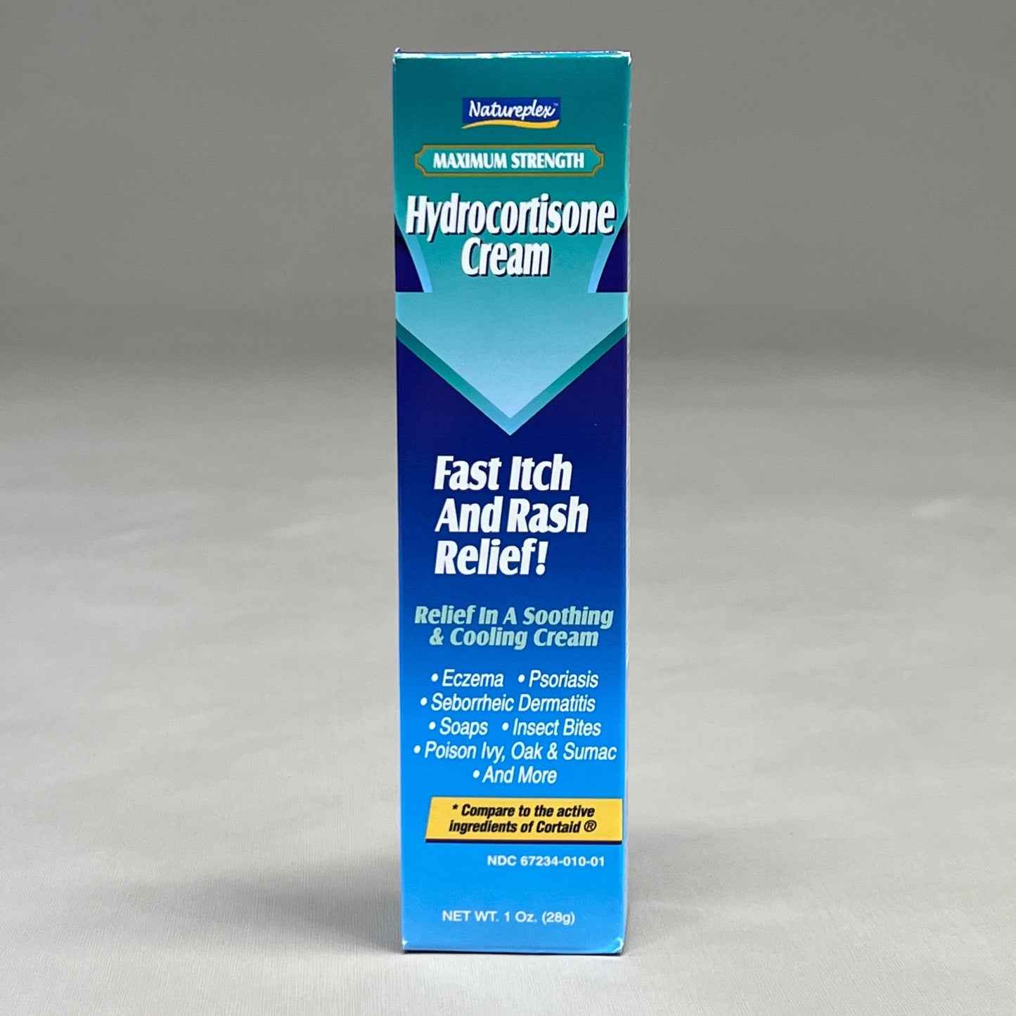 ZA@ NATUREPLEX Hydrocortisone 6-PACK! Max Strength Fast Itch/Rash Relief 1 oz 09/24 (New) F