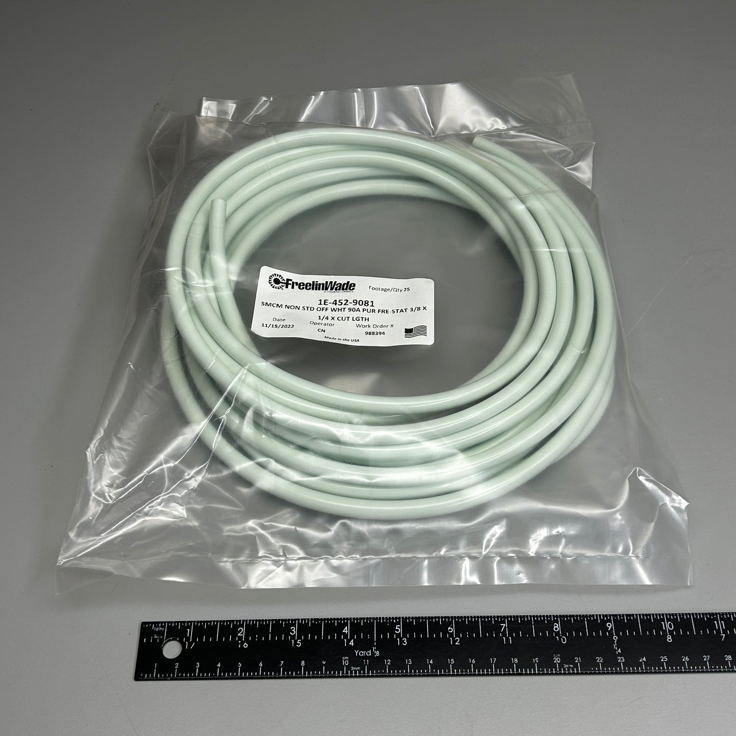 FREELIN-WADE Tubing 25 ft Off White 1E-452-9081 (New)