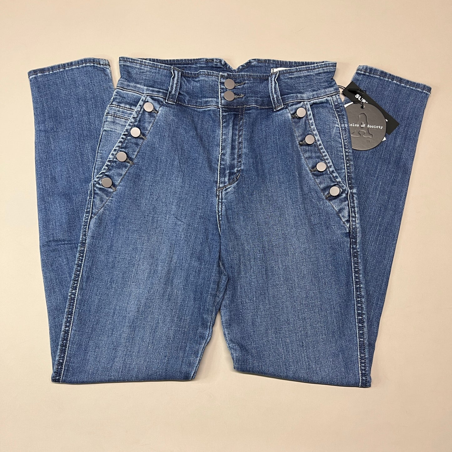 ARTICLES OF SOCIETY Village Park Denim Jeans Women's Sz 27 Blue 4488PLV-731 (New)