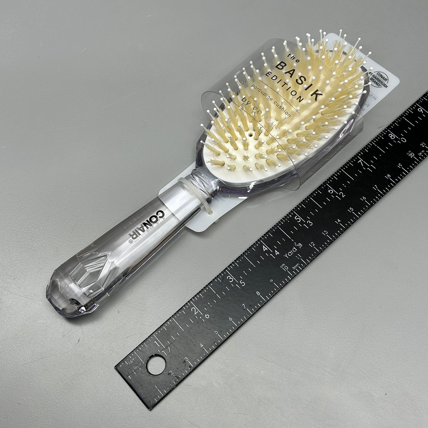 CONAIR 3-PACK! The Basik Edition Porcupine Cushion Hair Brush (New)