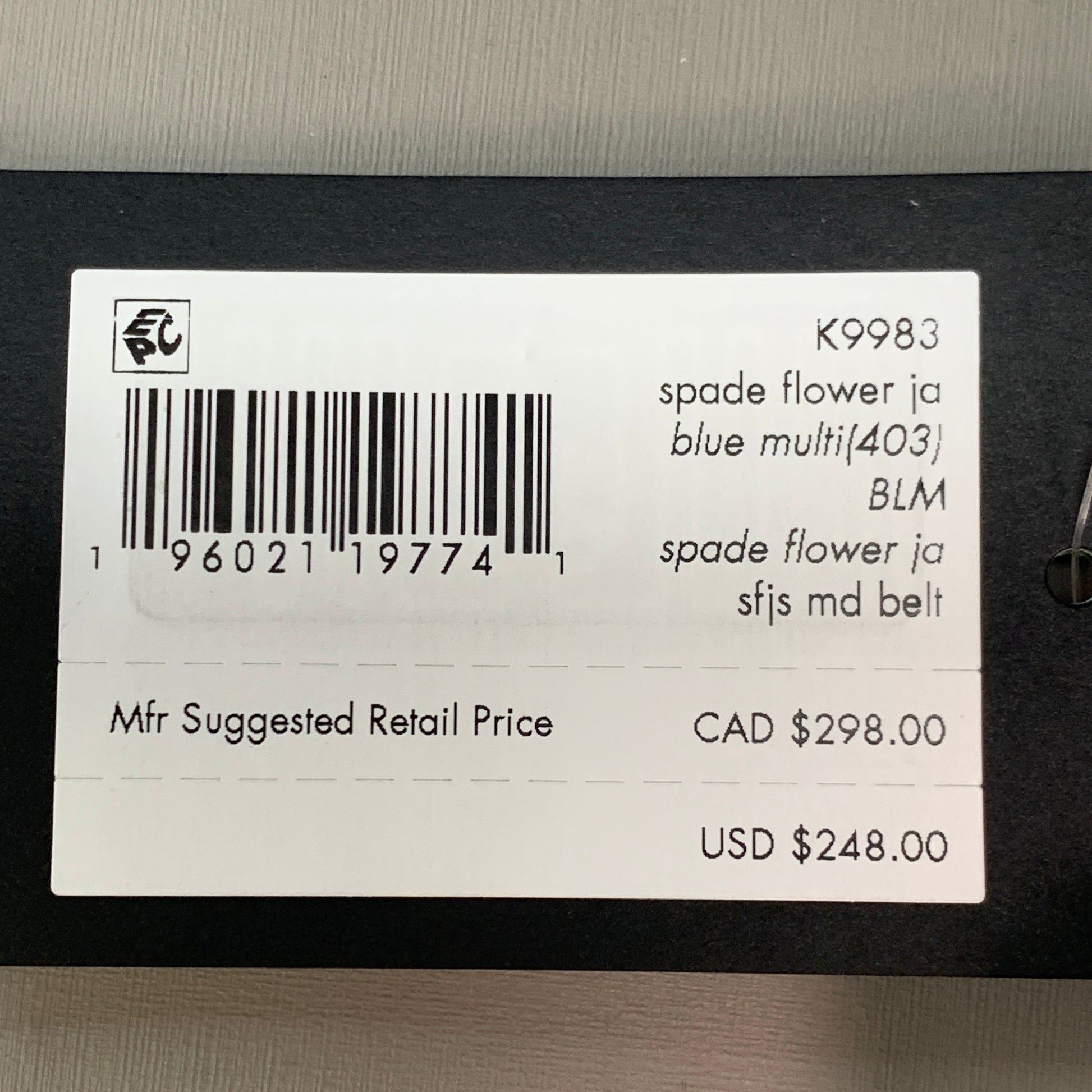 KATE SPADE Spade Flower Jacquard Stripe Medium Belt Bag Style No. K998 –  PayWut