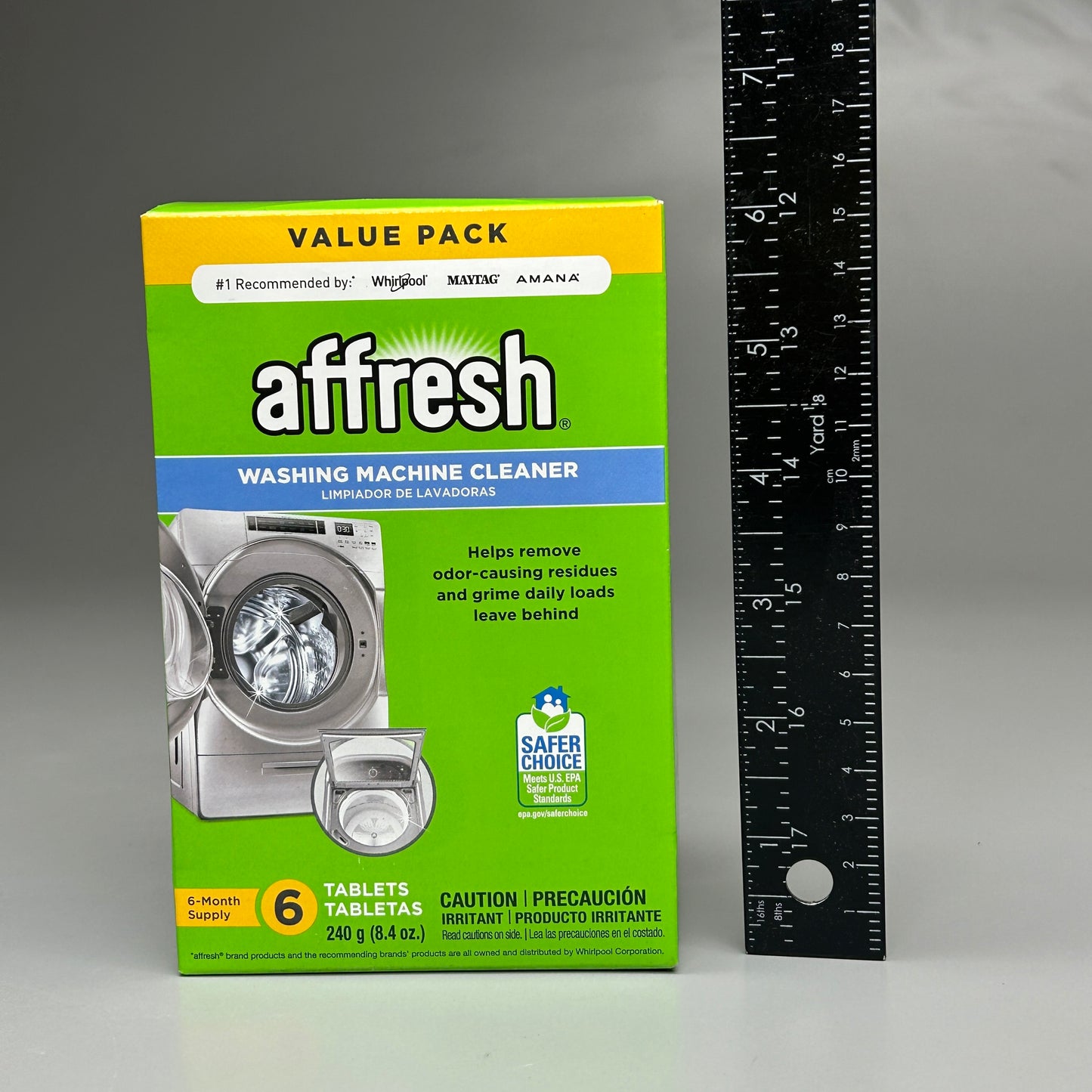 AFFRESH 6-PACK! Washing Machine Cleaner Tablets 6 ct 8.4 oz box (New)
