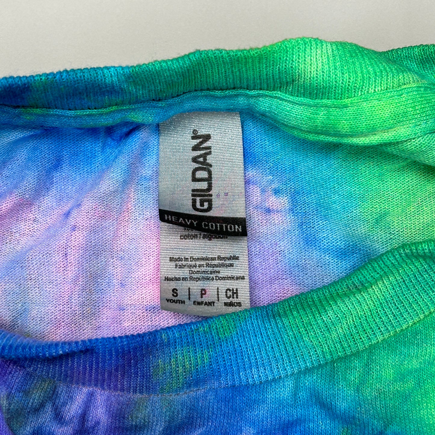 Tye Dye 12 Pack Gildan Short Sleeve Unisex Heavy Cotton T-Shirts Sz Youth Small (New)