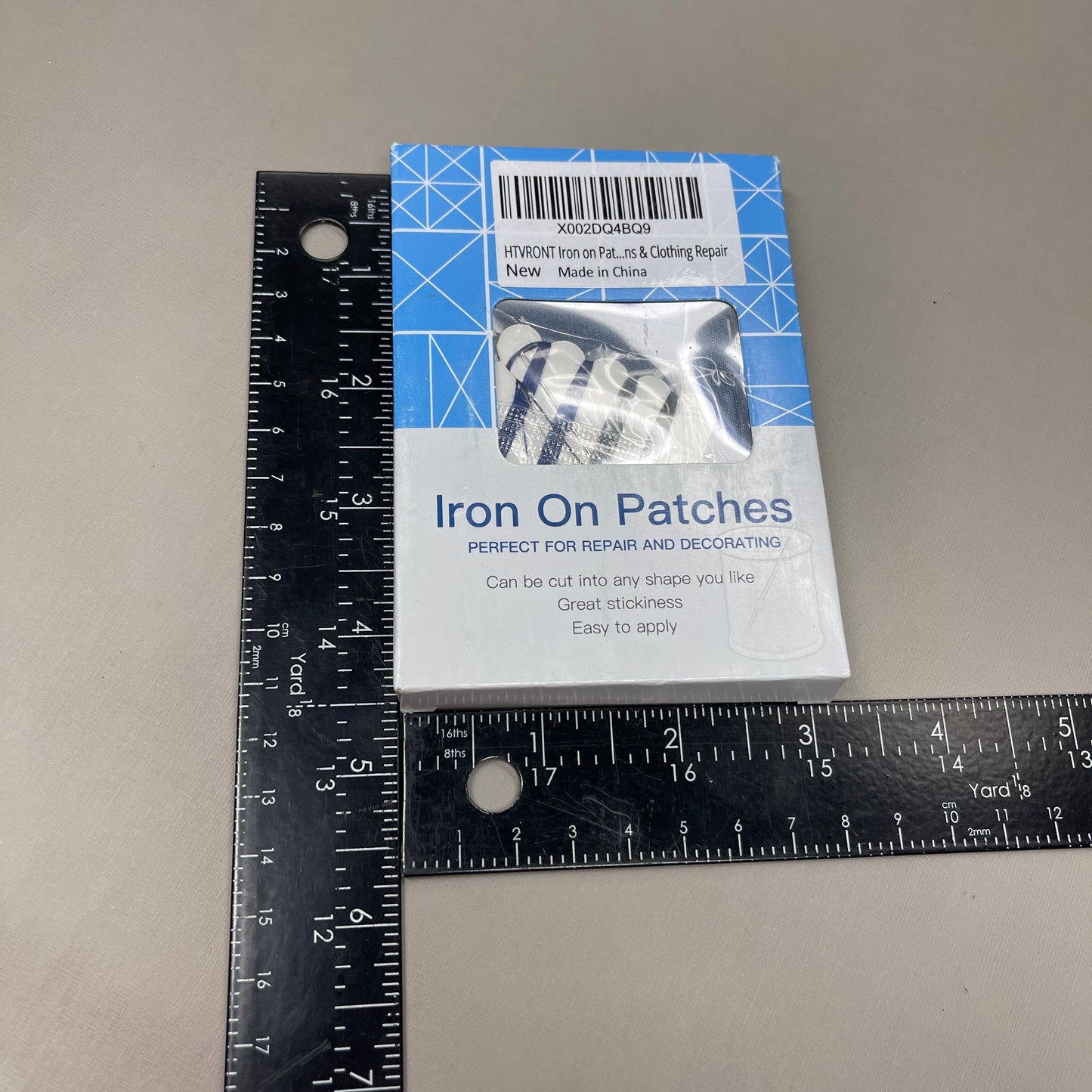 IRON ON Jean Patches 80 PATCHES! 3" x 4-1/4", Clothing Repair, 4 Shades of Blue (New)