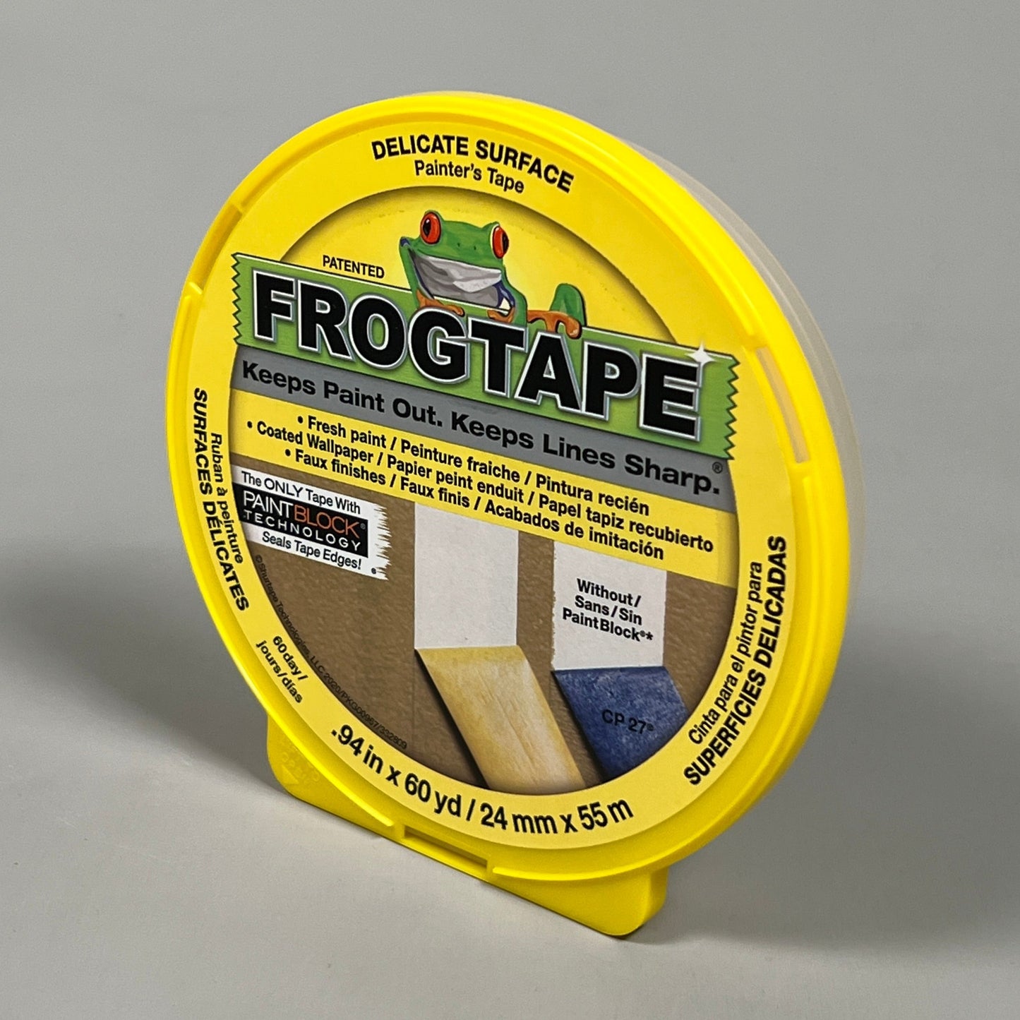 2-PK SHURTAPE FROGTAPE Multi-Surface Masking Tape Yellow 0.94 in x 60 yd 332809 (New)