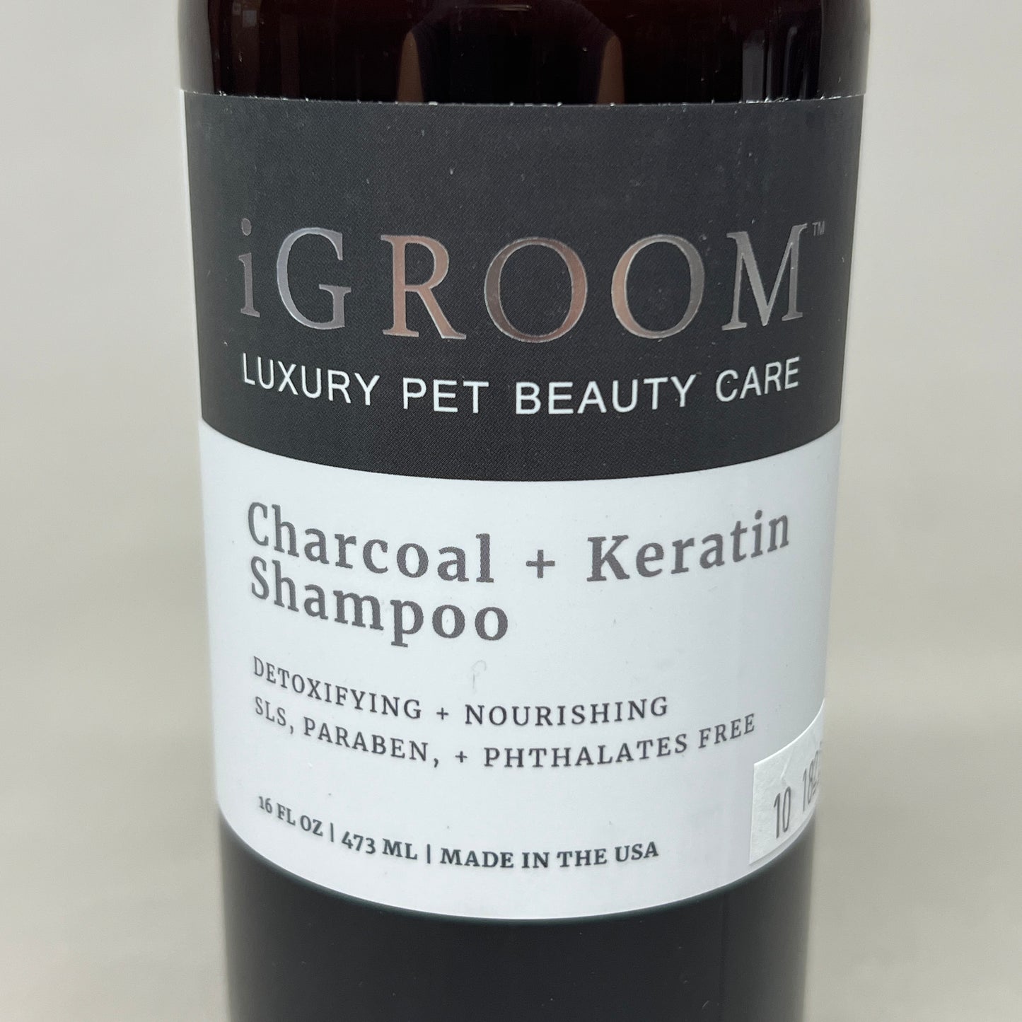 IGROOM Charcoal + Keratin Pet Shampoo, Luxury Pet Care 16 fl oz (New)