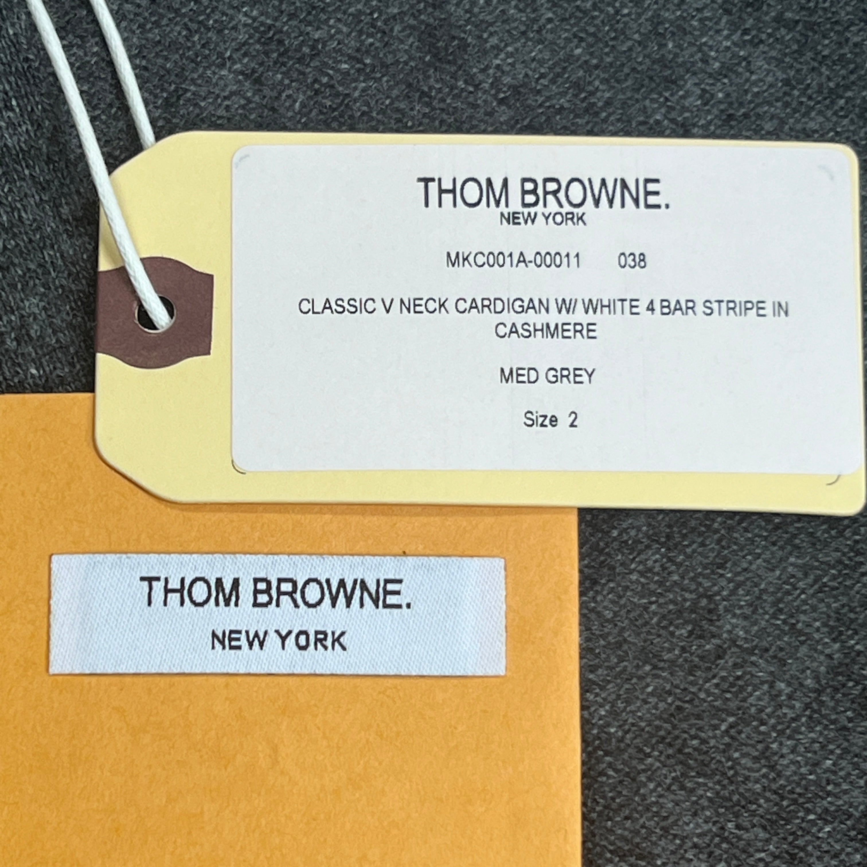 Thom Browne 4-bar stripe cardigan - Grey
