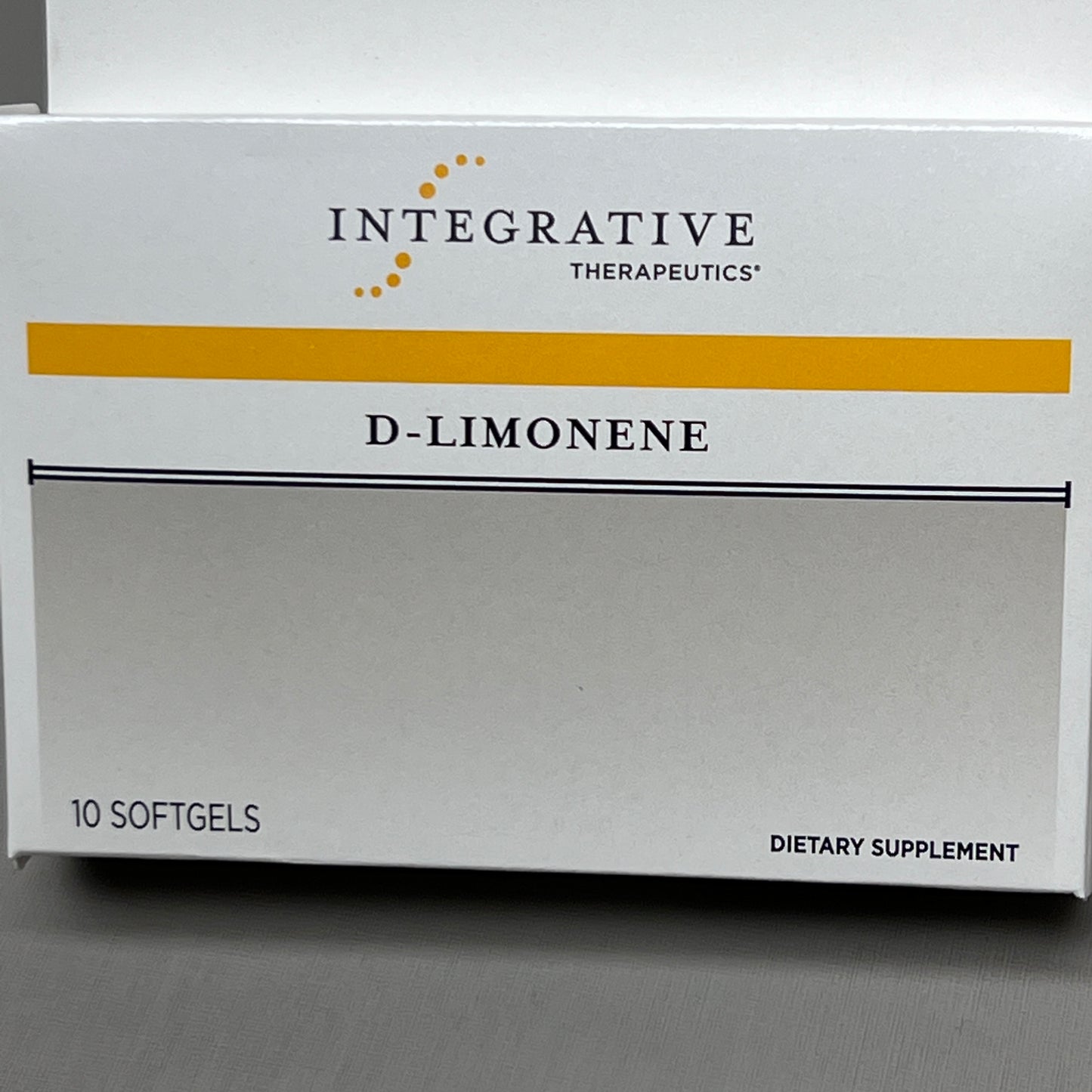 INTEGRATIVE THERAPEUTICS D-Limonene Dietary Supplement 10 softgels 8/25 (New)