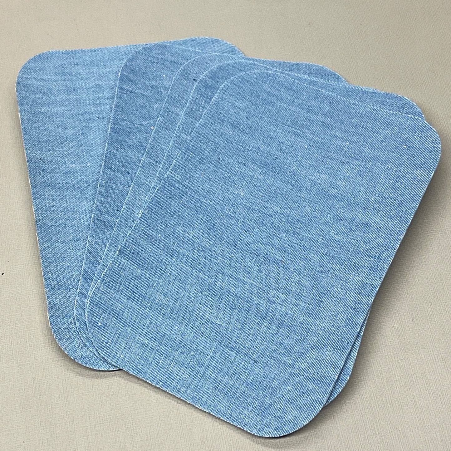 IRON ON Jean Patches 80 PATCHES! 3" x 4-1/4", Clothing Repair, 4 Shades of Blue (New)