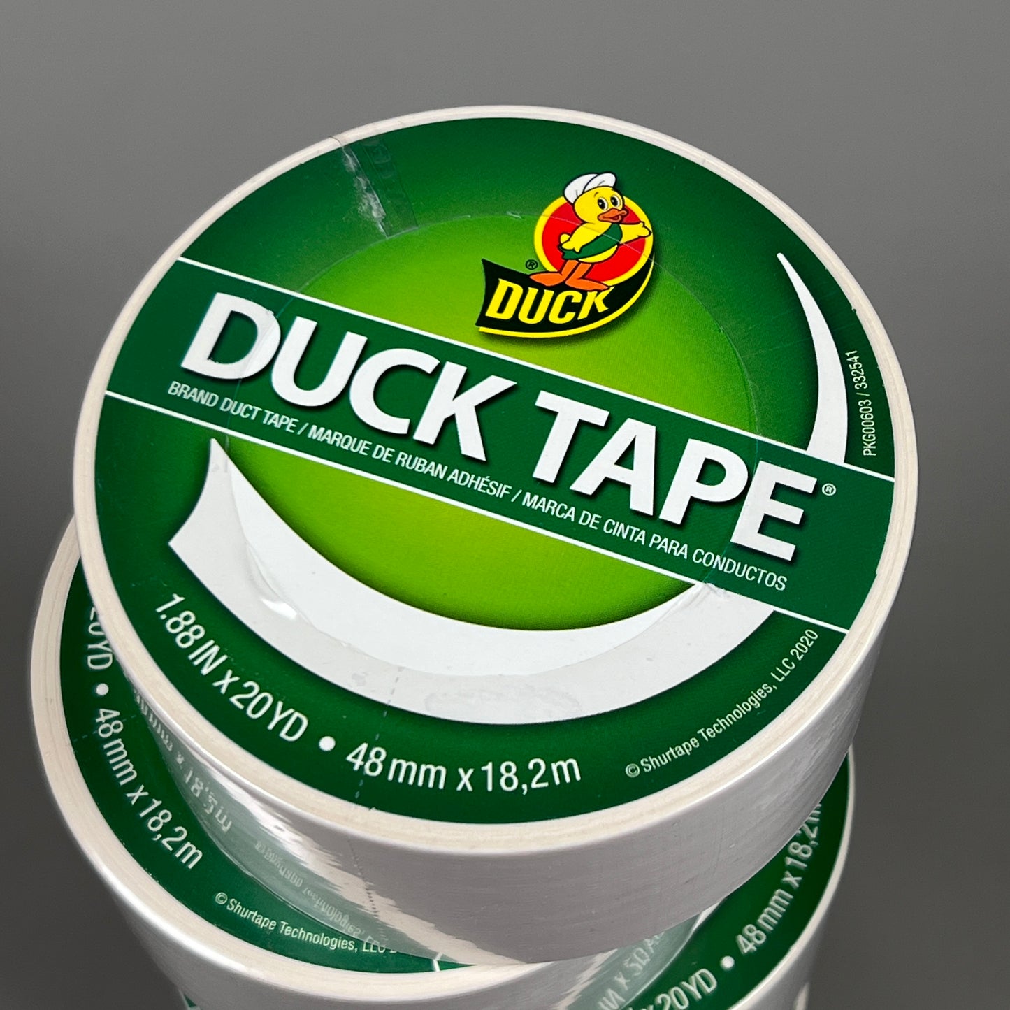 6-PK SHURTAPE DUCK TAPE White 1.88 in x 20 yd 332541 (New)