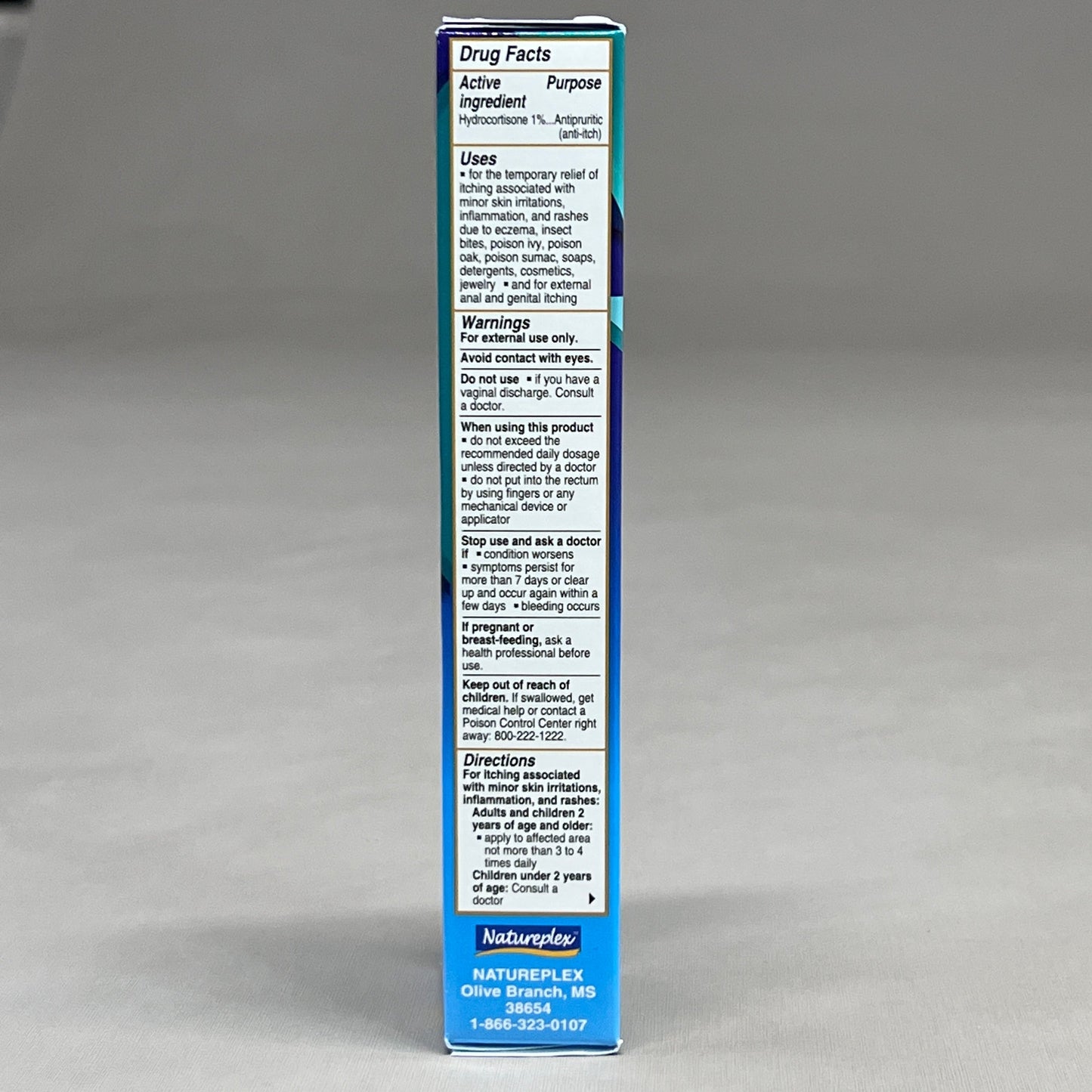 ZA@ NATUREPLEX Hydrocortisone 6-PACK! Max Strength Fast Itch/Rash Relief 1 oz 09/24 (New) C