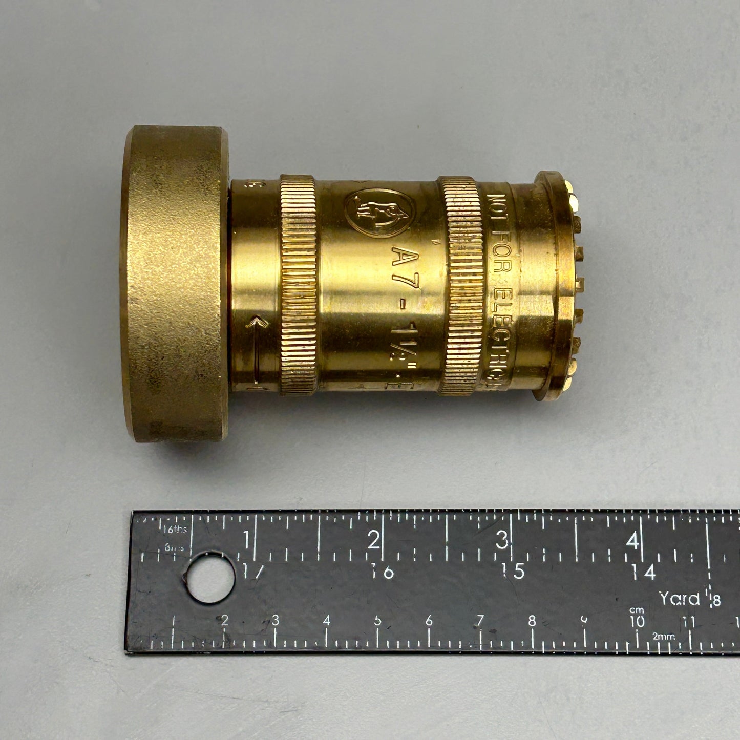 ZA@ GIACOMINI Brass Adjustable Fog Nozzle 1 1/2" NST A7AY001 (New) G
