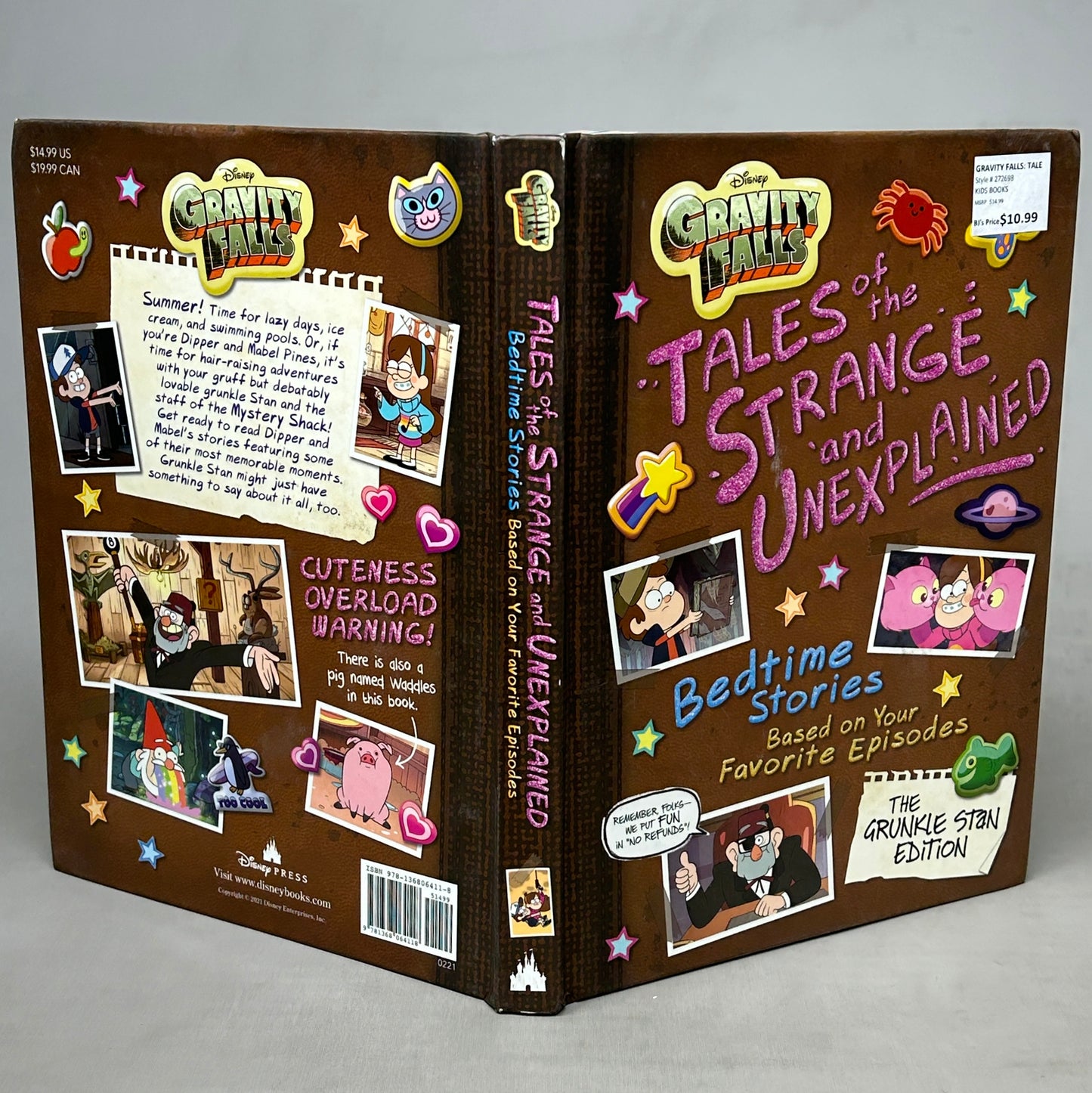 DISNEY Gravity Falls Tales of the Strange Bedtime Stories Hardback Book (New)